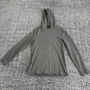 Lululemon Gray Hooded Long Sleeve Top